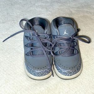 Air Jordan Gray & White Sneakers